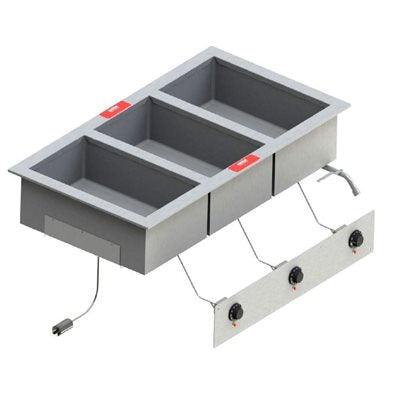 Hatch HFS-DI-4 Self-Contained Stainless Steel Hot Food Wells 208V/3,600W - Nella Online