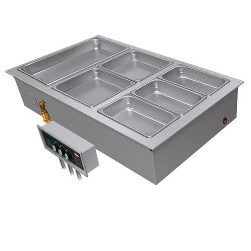Hatco HWBI-3D 3-Pan Drop-In Modular Heated Food Well with Drain - 208V, 3 Phases - Nella Online