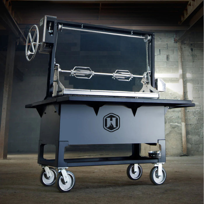 Hooray Grill Company 360 Ranch 36" Open Fire Grill with Rotisserie