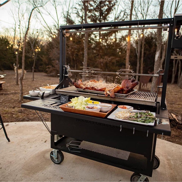 Hooray Grill Company 360 Ranch 36" Open Fire Grill with Rotisserie