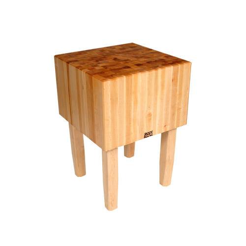 John Boos AA02 24 x 24 Maple Butcher Block With 16 Thick End