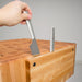 John Boos 18" x 18" Maple Wood Butcher's Block with Knife Holder - PCA1 - Nella Online