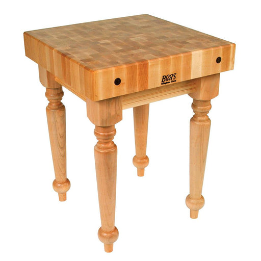 John Boos 30" x 24" Maple Top Butcher Block Work Table -SARB2-M - Nella Online