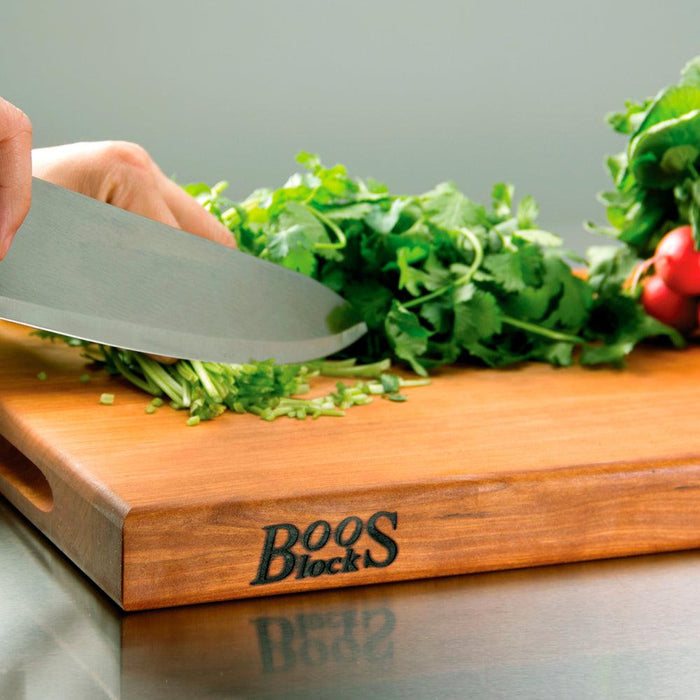 John Boos 18" x 12" Cherry Edge Grain Cutting Board - CHY-1812175-SSF - Nella Online