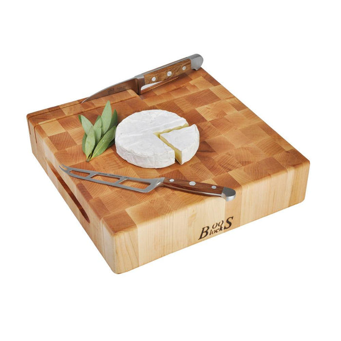 John Boos CCB121203-H Maple Cheese Board with Slotted Knife Holder