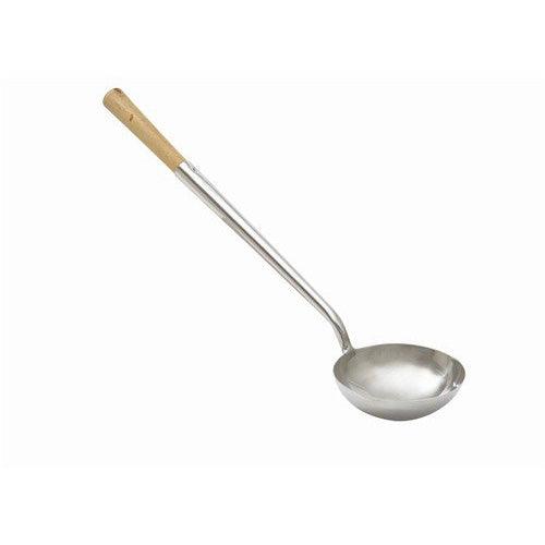 Johnson-Rose 5006 5 Oz. Stainless Steel Chinese Ladle with Round Wooden Handle - Nella Online