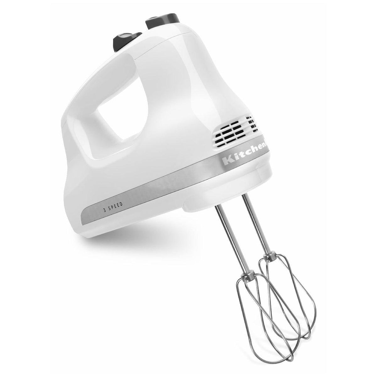 KitchenAid KHM512OB Ultra Power Onyx Black 5 Speed Hand Mixer with  Stainless Steel Turbo Beaters - 120V