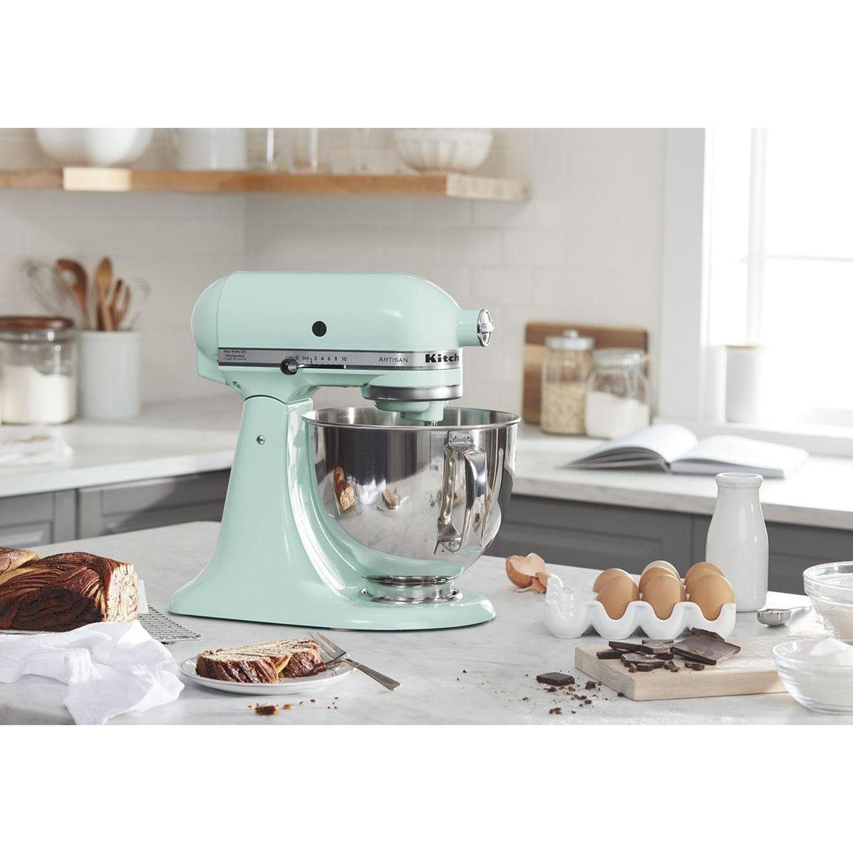 KitchenAid Ice Blue 5 Qt. Artisan Tilt Head Countertop Stand Mixer K