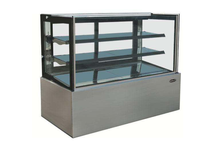 Kool-It 60” Flat Glass Refrigerated Display Case - KBF-60 - Nella Online