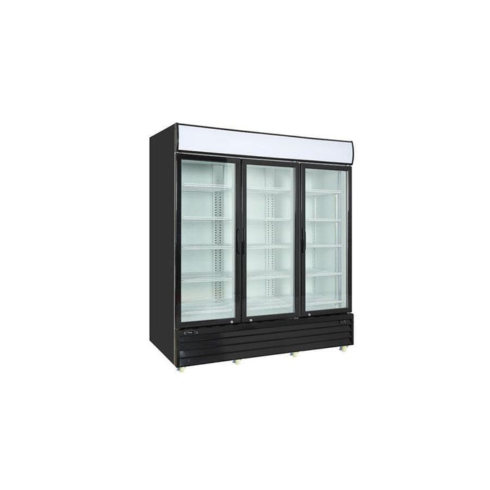 Kool-It KGM-75 78" Glass Swing 3-Door Cooler Merchandiser