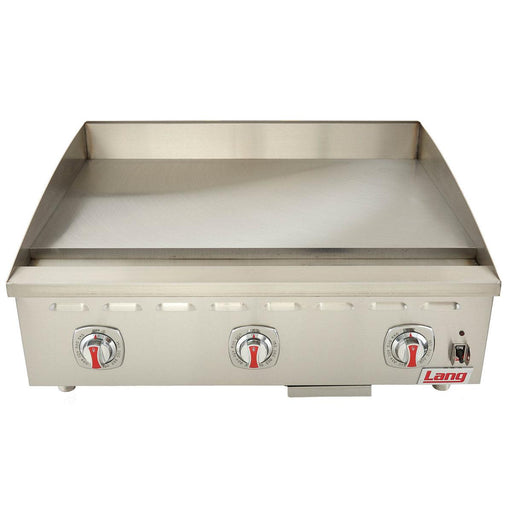 Lang 436TC 36" Countertop Chrome Plated Gas Griddle with Thermostatic Controls - 90,000 BTU - Nella Online
