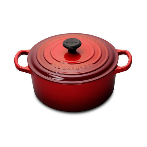 Le Creuset LS2501-2267 3.3 L Round French Oven - Cherry - Nella Online