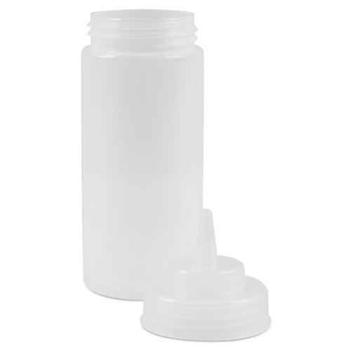 Magnum 16 Oz. Wide Mouth Clear Squeeze Bottle - 6914 - Nella Online