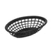 Magnum 80711 7.75" x 5.5" Oval Plastic Basket - Black - Nella Online