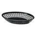 Magnum 80741 9" x 6" Oval Plastic Basket - Black - Nella Online