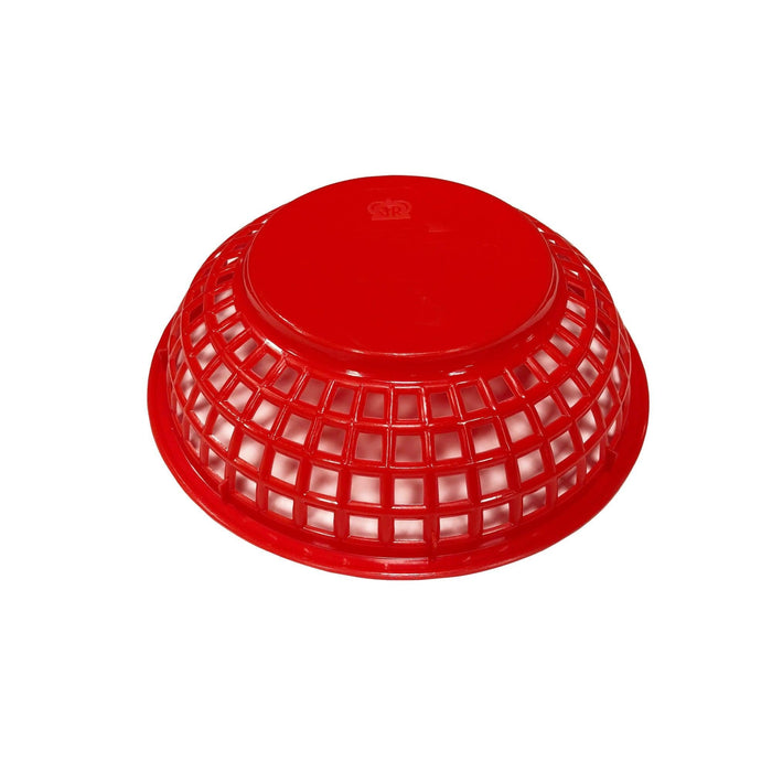 Magnum 80752 8" Round Plastic Basket - Red - Nella Online