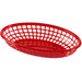 Magnum BB96R 9" Oval Plastic Basket - Red - Nella Online