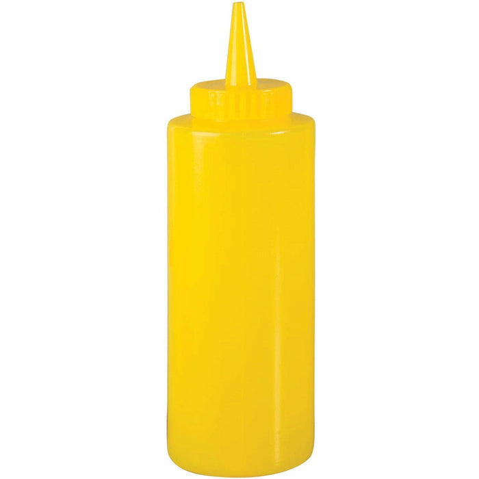 Magnum SBY-08 8 Oz. Yellow Squeeze Bottle - 6/Pack - Nella Online
