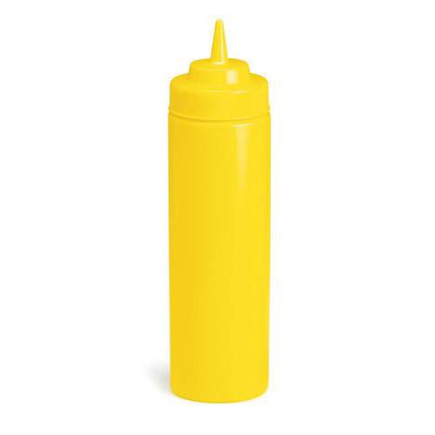 Magnum SBY-16W 16 Oz. Wide Mouth Yellow Squeeze Bottle - Nella Online
