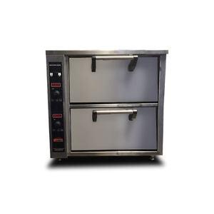 Marsal CT302 7,500W Double Deck Countertop Electric Pizza Oven - Nella Online