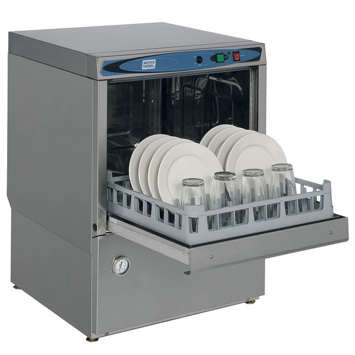 Moyer 501LT 24" Low Temperature Undercounter Dishwasher - 21 Racks/Hour - Nella Online