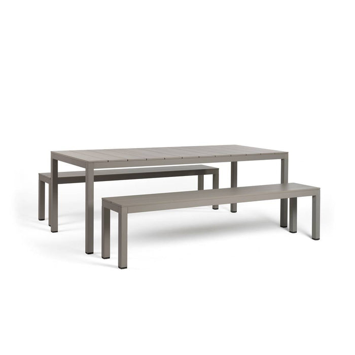 Nardi Rio 210 Aluminum Extendable Outdoor Table & Bench Set