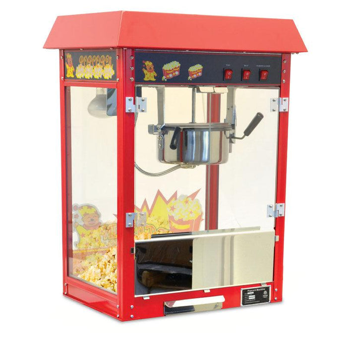 Nella 8 Oz Kettle Red Commercial Popcorn Machine - 40385