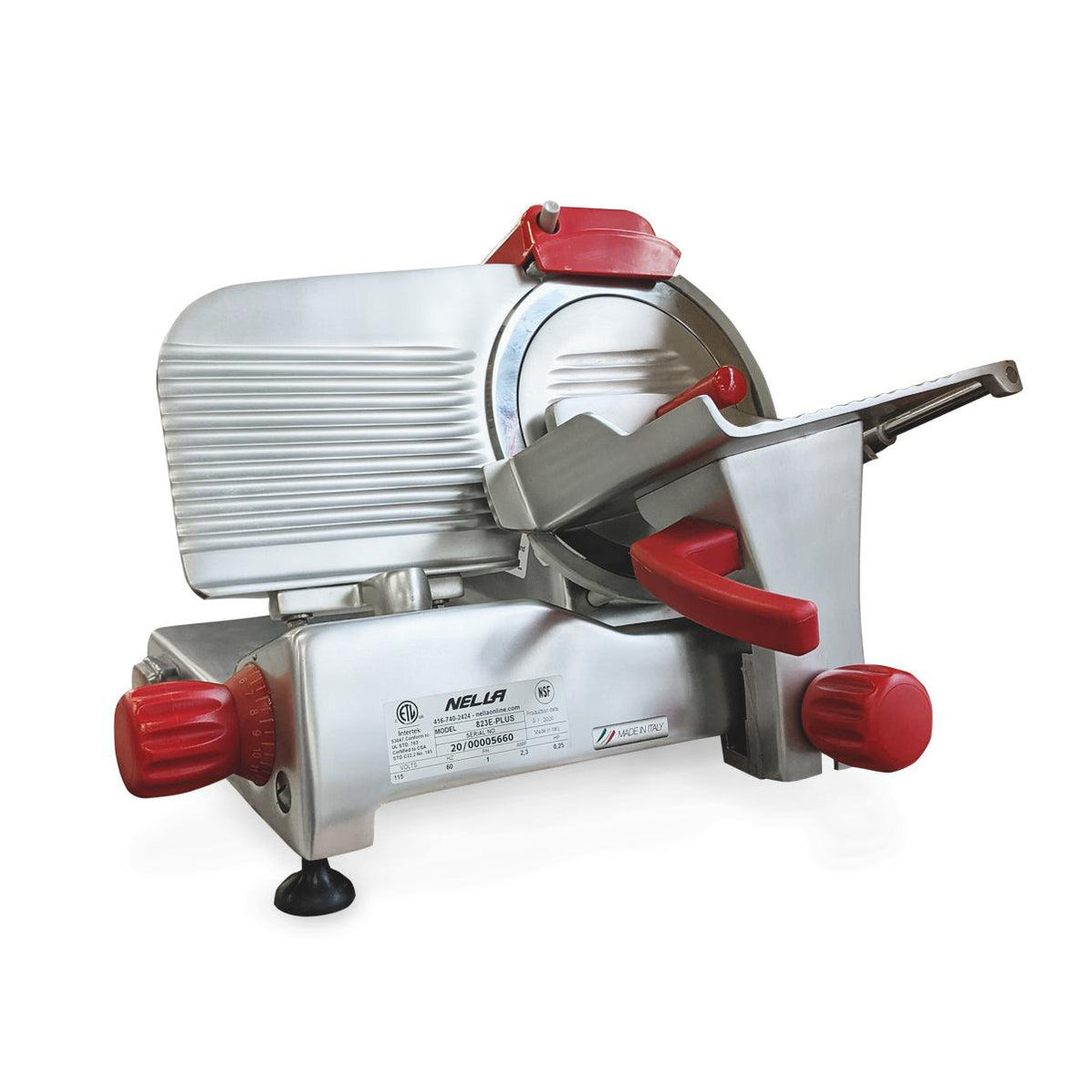 Nella 9" Manual GravityFeed Meat Slicer 0.25 hp N823EPLUS — Nella