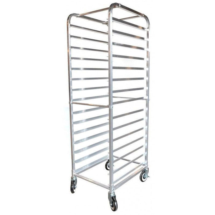 Nella 15-Tier Aluminum Pan Rack / Bun Tray Rack with Curved Top - 13505