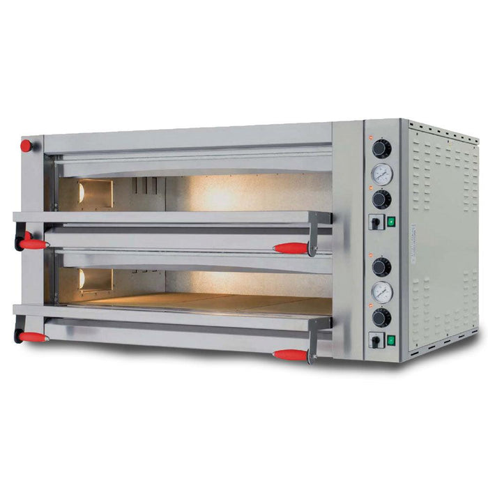Nella 41" 2-Deck Pyralis Series Pizza Oven With Mechanical Display - 220V, 18 kW - 40641