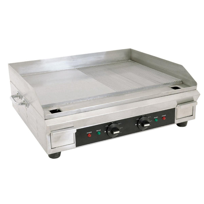 Nella 24" Electric Griddle With Half Ribbed Surface - 240V / 3.6 kW - 41373