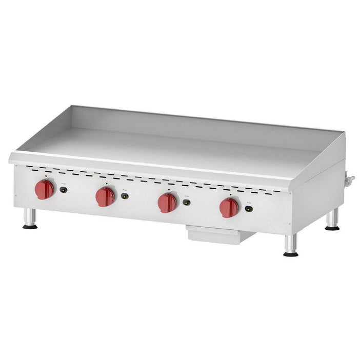 Nella 48" Countertop Stainless Steel 3-Burner Gas Griddle With Manual Control - 120,000 BTU - G48M