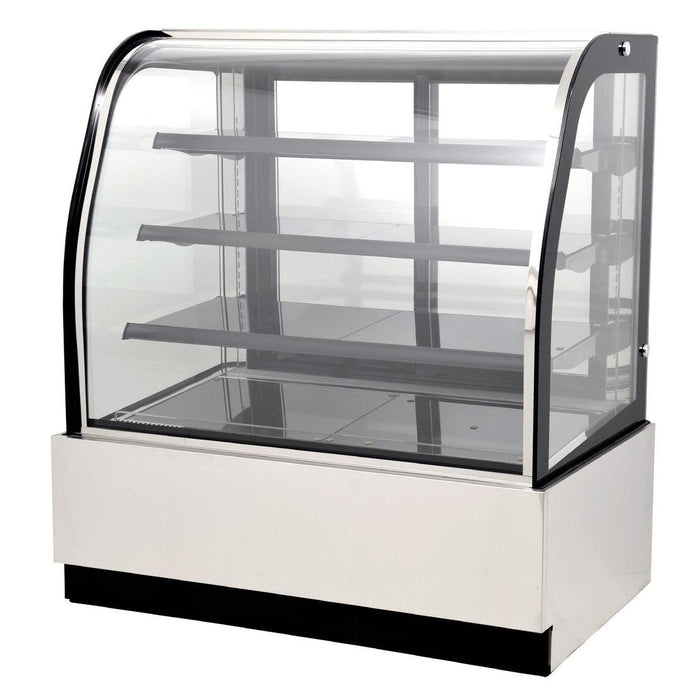 Nella 47” Curved Glass Refrigerated Floor Display Case - 14.1 Cu. Ft. - 44251