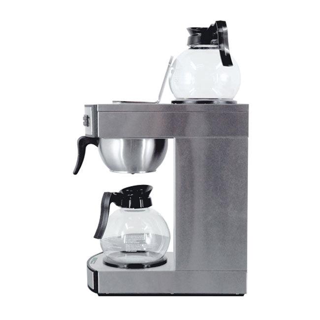 Nella Stainless Steel Coffee Maker with 2 Glass Decanters - 44313