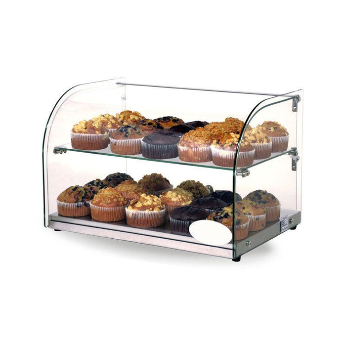 Nella 45L Countertop Bakery Display Case with Curved Front Glass - 44372