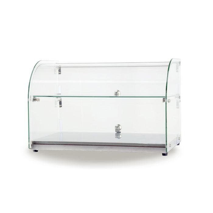 Nella 45L Countertop Bakery Display Case with Curved Front Glass - 44372