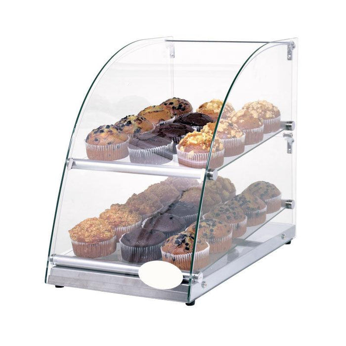 Nella 70L Countertop Bakery Display Case with Curved Front Glass - 44374