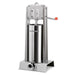 Nella 15 kg / 30 lb. Vertical Two-Speed Manual Sausage Stuffer in Stainless Steel - 15KVDL- 13727 - Nella Online