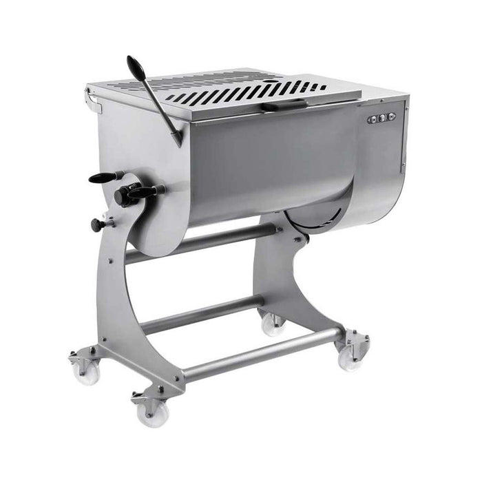 Nella 120 kg Dual Paddle Stainless Steel Tilting Heavy-Duty Meat Mixer - 37451