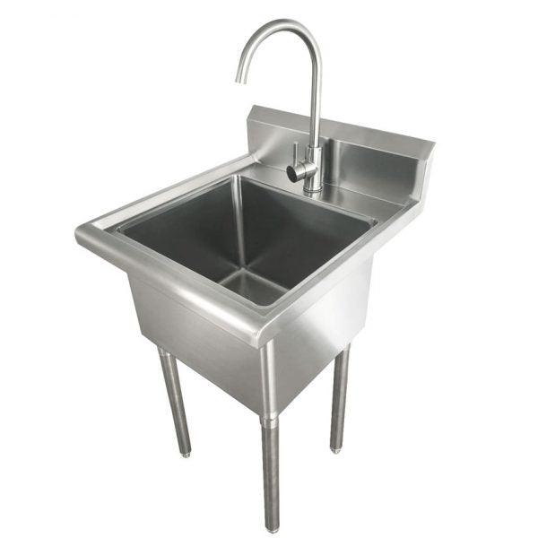 Nella 18" x 16" x 13" Laundry Sink With Faucet And Drain Basket - 44593 - Nella Online