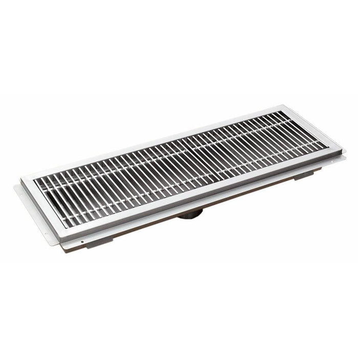 Nella 12" x 48" Floor Trough with Stainless Steel Grating - 44609 - Nella Online