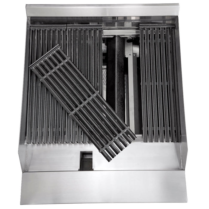 Sierra Range SRRB-24 24" Radiant Natural Gas Charbroiler - 60,000 BTU