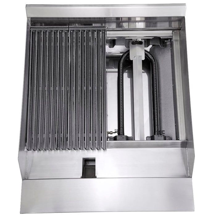 Sierra Range SRRB-24 24" Radiant Natural Gas Charbroiler - 60,000 BTU