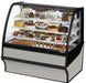 TRUE TDM-R-48-GE/GE STAINLESS STEEL CURVED GLASS REFRIGERATED BAKERY DISPLAY CASE WITH STAINLESS STEEL INTERIOR