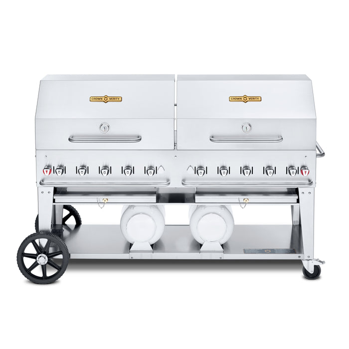 Crown Verity CV-CCB-72RDP 72" Club Series Grill with Dome Package - Liquid Propane