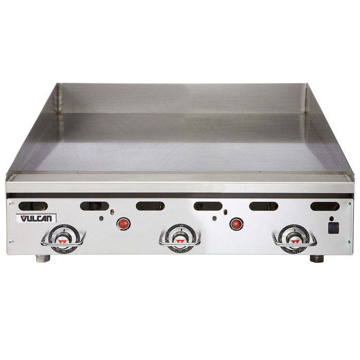 Vulcan MSA36 36" Natural Gas Griddle with Snap Action Thermostatic Control - 81,000 BTU