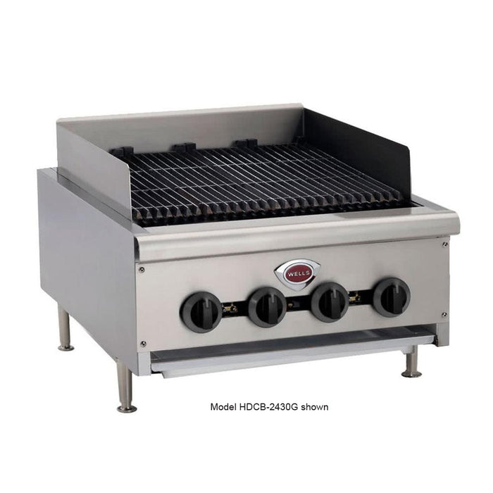 Wells HDCB-3630G 36" Radiant Natural Gas Charbroiler With Cast Iron Grates - 120,000 BTU