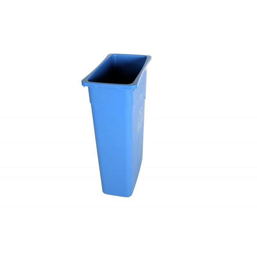 Globe 9513 23 Gallon Slender Trash Can - Blue - Nella Online