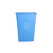 Globe 9513 23 Gallon Slender Trash Can - Blue - Nella Online