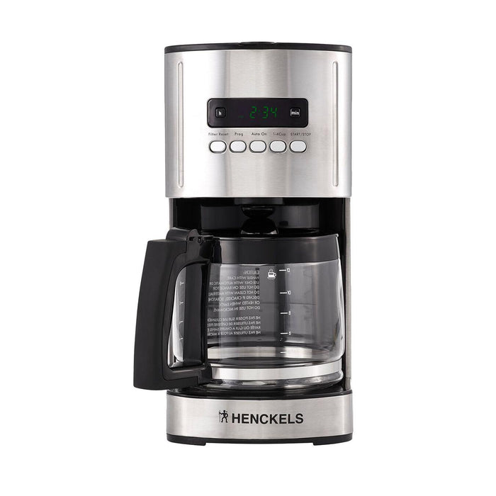 Henckels 36450-150 2.25 L Drip Coffee Maker Silver, Black - Nella Online